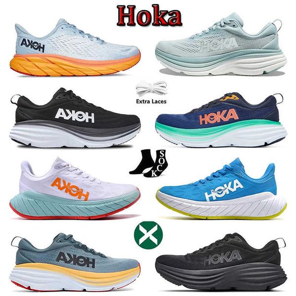 

2023 hoka one bondi 8 running shoes local boots training sneakers lifestyle shock absorption highway designer jogging womens mens outdoor sh