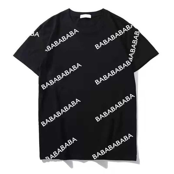

transport of high-quality cotton t-shirts summer european and american short-sleeved t-shirt fashion and casual printed, White;black