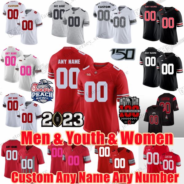 

custom college ohio state buckeyes football jerseys chris olave parris campbell jr. lebron james mike weber jr eddie george teague iii johns, Black