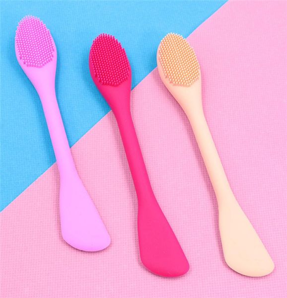 

finger silicone wash brush face massage nose pore cleaning brush 3 colors exfoliating cleansing brush 6pcs9764685