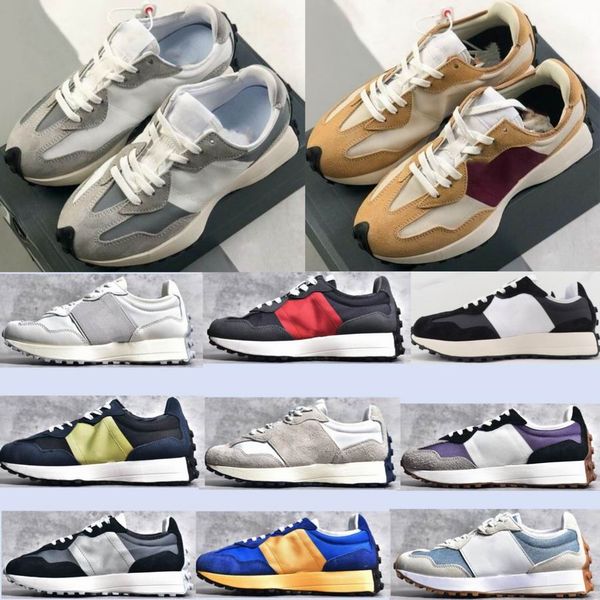 

new bance ms327 black knight running shoes white grey mens womens retro mesh casual jogging sneakers blue brown beige red runner sports trai