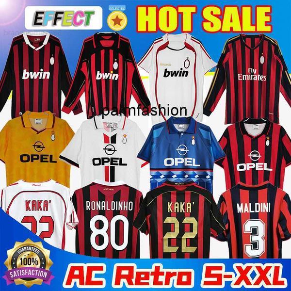 

90 91 retro shirts soccer jerseys 95 96 97 gullit 01 02 03 12 14 15 2006 2009 2010 maldini van basten football kaka 06 07 pirlo beckham rona, White;black