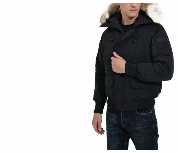 

men's fashion winter jackets comfortable soft down jacket casual designers slim canadian goose outdoor thickened designer f7qb#, Black