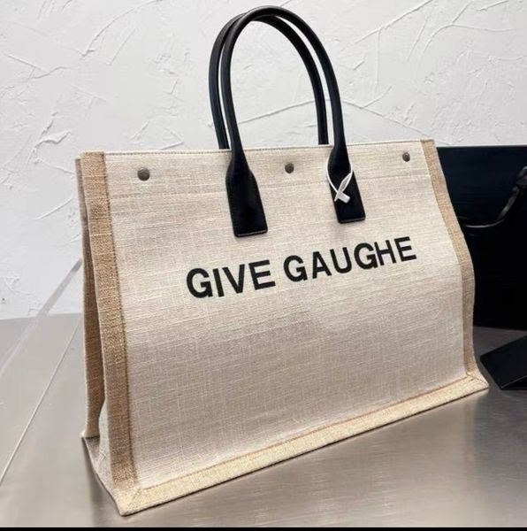 

tote bag designer bag women rive gauche handbag shoulder bag shopping bags purse embossed letters shoulders tote bags
