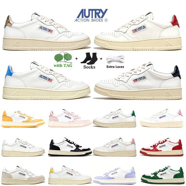 

autries leather medalist sneakers women lady girl beige black white skate autry shoes azure blue women's casual sneakers luxury comfort