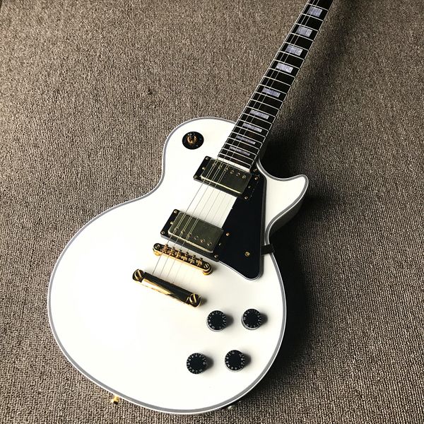 

custom shop, caston electric guitar, rosewood fretboard, gold accessories, ing