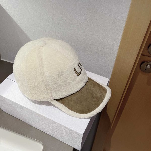 

s women designers baseball cap hat lamb fleece letter holiday good thing fashion street travel versatility winter christmas good, Blue;gray
