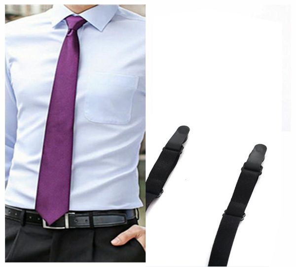 

nylon stirrup military men shirt stays garters adjustable elastic shirt holders straps sock nonslip clamps leg suspenders9881410, Black;white