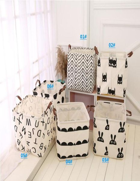 

clothing storage bucket 6 styles folding laundry basket kids toys sundries storage barrel foldable laundry organizer holder box9507577, Black