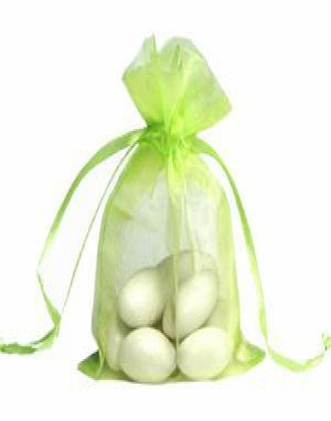 

200 pcs light green organza gift bag 7x9 cm 27 x 35 inch wedding favor7386975