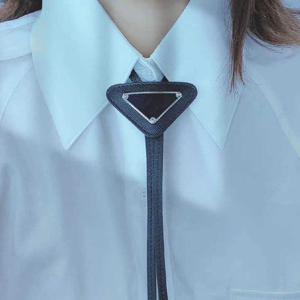 

neck ties p designer men ladies fashion leather tie bow inverted triangle letter everyday accessories girlfriend gift wholesale 4 colors, Blue;purple