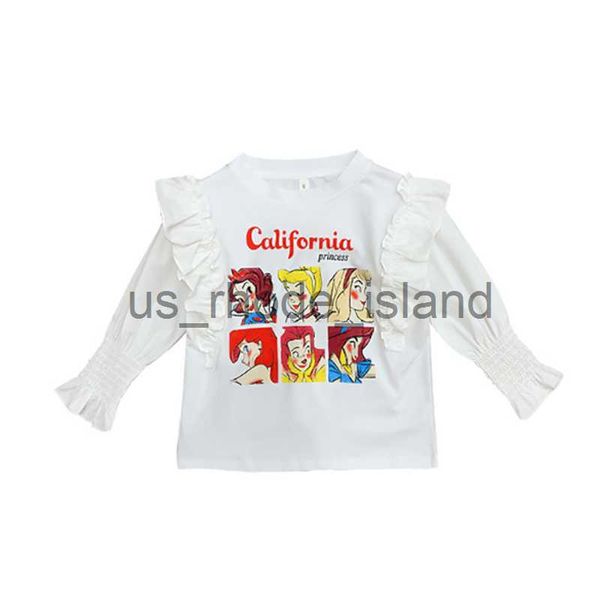 

t-shirts new kawaii kids clothes t-shirts girl cartoon printed tees fairy princess t-shirt outfits tee shirt children's clothes 10t x0, Blue