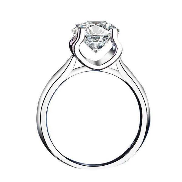 

designer carti classic four claw ox head mosonite diamond wedding ring female 925 sterling silver pt950 three claw closed c1zt