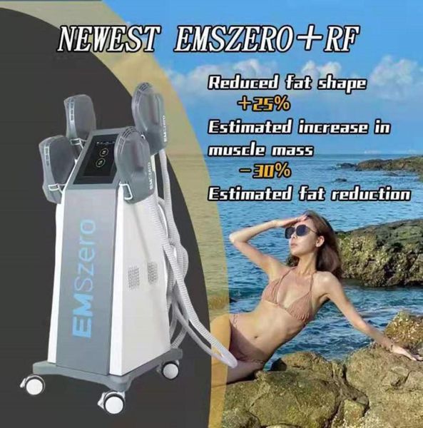 

4 handles dlsemslim muscle stimulator rf body slimming emszero beauty equipment ems sculpting machine7553655