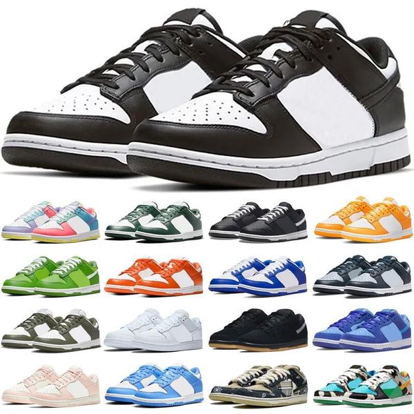 

2023 new low running shoes for men and women sneakers marios black white panda colorful men running shoes eur36-45