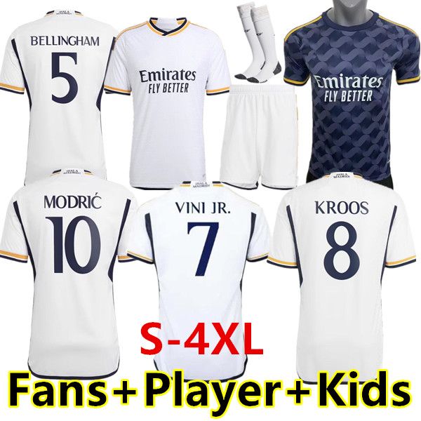 

s-4xl 23 24 mbappe fans player version soccer jerseys rodrgo camiseta vini jr camavinga tchouameni football shirt real madrids camiseta de f, Black;yellow