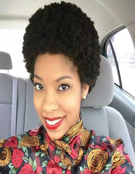 

worth having brazilian hair african americ short kinky curly wigs simulation human hair short curly wig in stock9666429, Black