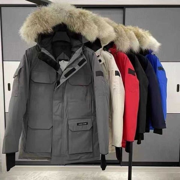 

mens jacket women down hooded warm parka men canadian goose jackets letter print clothing outwear warm outdoor sports thick coat canadian pa, Black