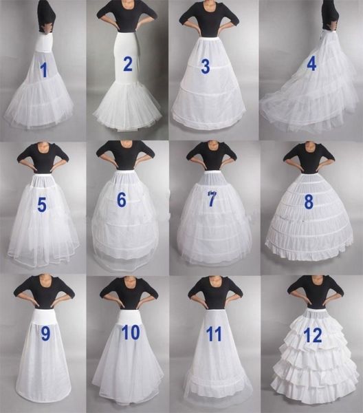 

sell many styles bridal wedding petticoat hoop crinoline prom underskirt fancy skirt slip1433486, White
