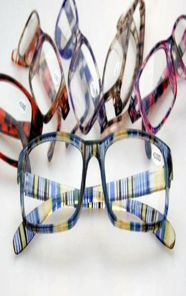 

50pcslotfashion colorful reading glasses variety colors strength power from 100 to 400 accept mixed order3128333