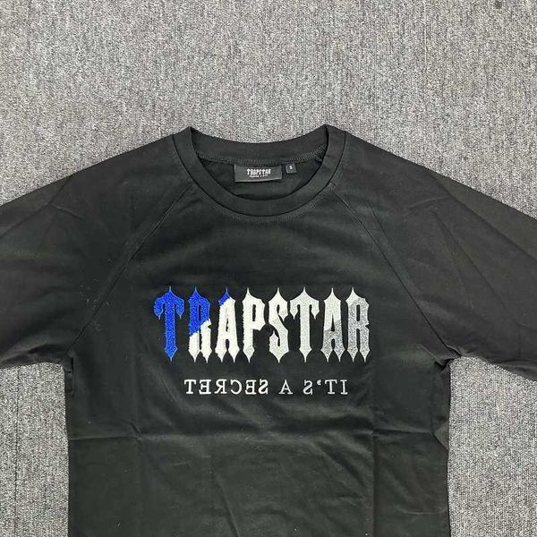 

trapstar grey shorts men harajuku clothes men's t-shirts high street short sleeve cotton t shirt women tshirt hip hop tees, Black;brown