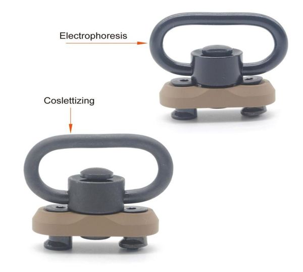

tan 125quot push button qd sling swivel mount kit with keymod rail attachment for handguard rail 9530442