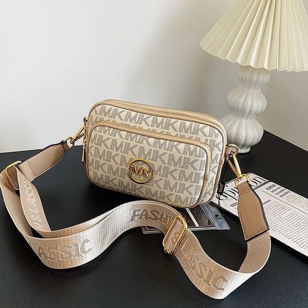 

waist bags vintage shoulder bag women's printed letter crossbody chest bag with adjustable strap designer luxury soft leather waist pac