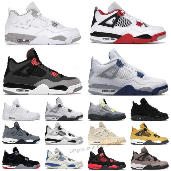 

mens hoodies sweatshirts quality jumpman 4 retro basketball shoes men women 4s military black cat university blue red thunder white oreo mid