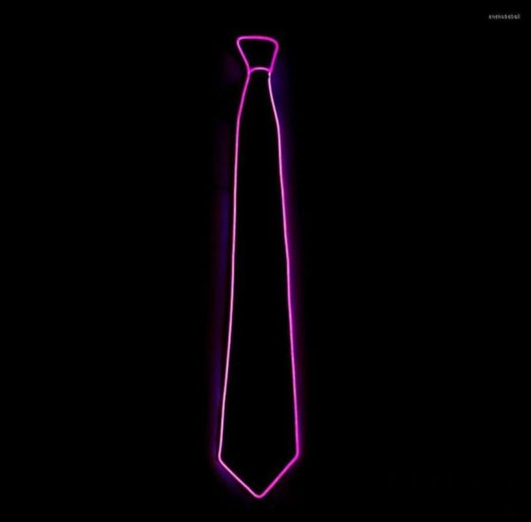 

bow ties 7 style fashion men el wire neck tie stripe led flashing striped glowing neon making accessories luminous necktie4455925, Black;gray