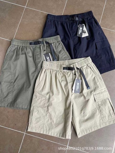 

fashion men's and women's shorts tooling brand carhart special work style belt with large side pockets cropped pants rw73, White;black