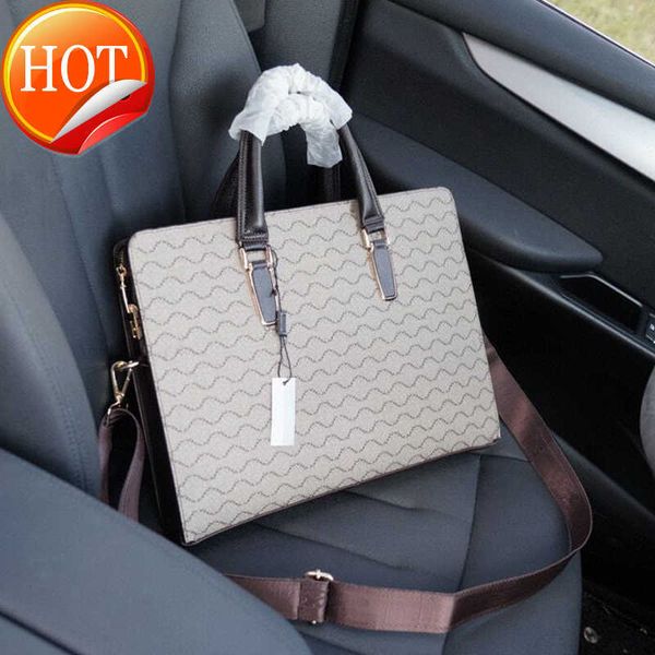 

designer bags mens briefcase digner briefcas crossbody postman luxurys 2023 men lapclassic double letter print hardware fashion tote