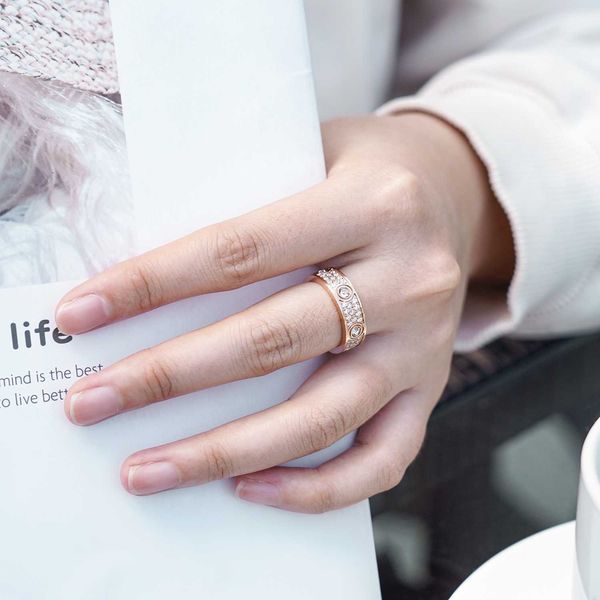 

designer carti mantian star 18k gold ring small design couple stainless steel inlaid zircon ins fashion jewelry zxu9 zaoy, Silver