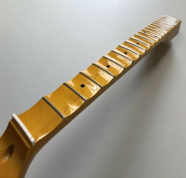 

full scalloped guitar neck 22fret 255inch maple fretboard dot inlay gloss8314217