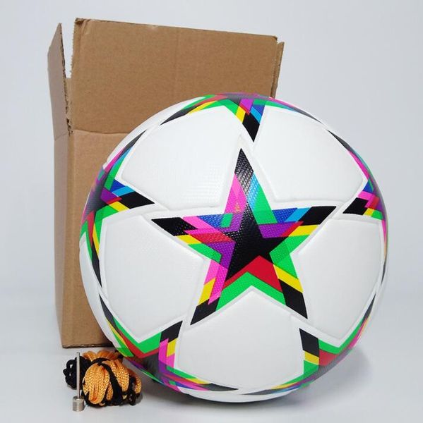 

balls custom soccer ball pu seamless team match football training size 5 child gift 230307