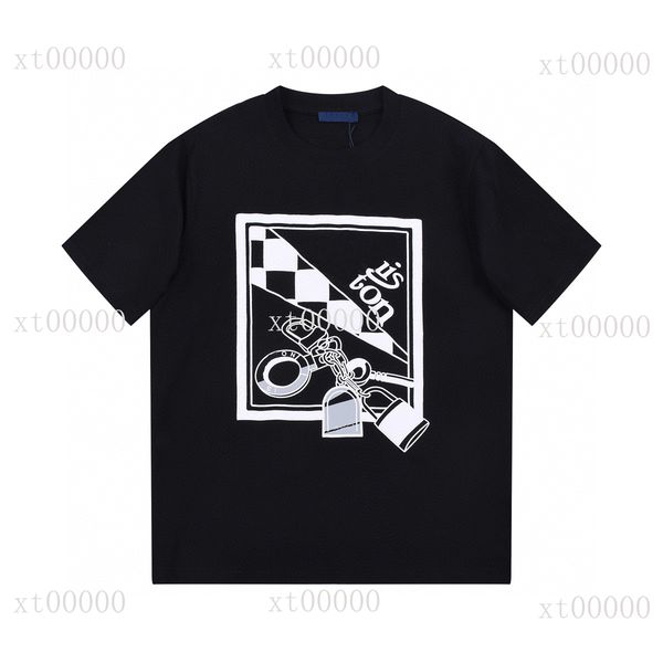 

22ss designer letter printed t shirts tee sweatshirt fashion high street short sleeves summer casual t-shirt breathable men women crew neck, Black;brown