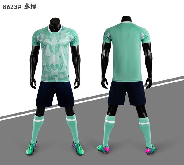 

breathable quick-drying and children soccer suit set elementary school competition team uniform group purchase jersey pri, Black;white