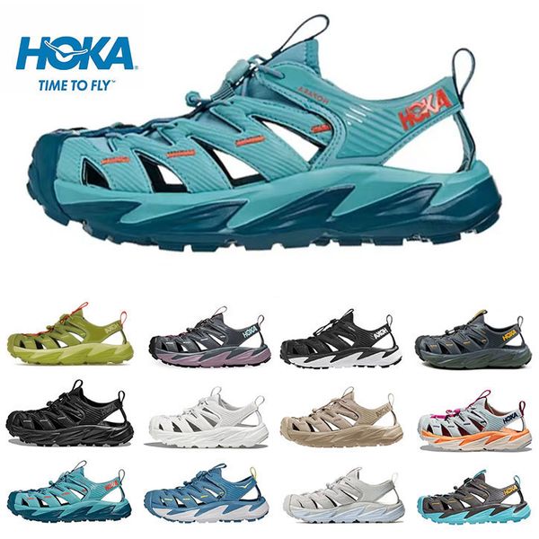 

hoka one one hopara sandals designer mens womens beach hokas slippers summer hoparas slide for men and women, Black