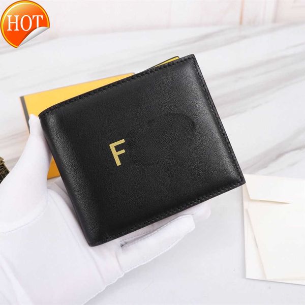 

brand designer change purse card pack handbag short wallet men's leather letter fashion bag korean color blocking half fold men factory