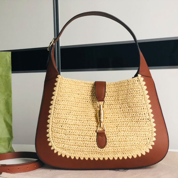 

Women Designer Bag PU Knitting Shoulder Bags Hasp Panelled Crossbody Bag Light and Easy to Carry Makeup Bags Multi Occasion Use, C1-28*19*4.5cm