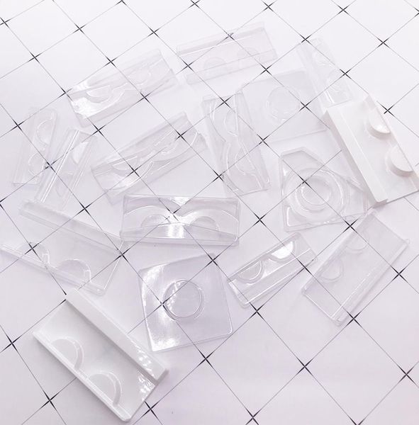 

100pack whole plastic clear lash tray mink lashes holder for packaging box package case bulk vendors9411570