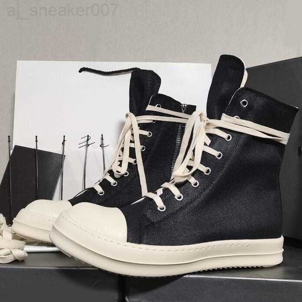 

ankle boots canvas retro shoes spring rick breathable women booties black white owen lace up high female board for men q68c