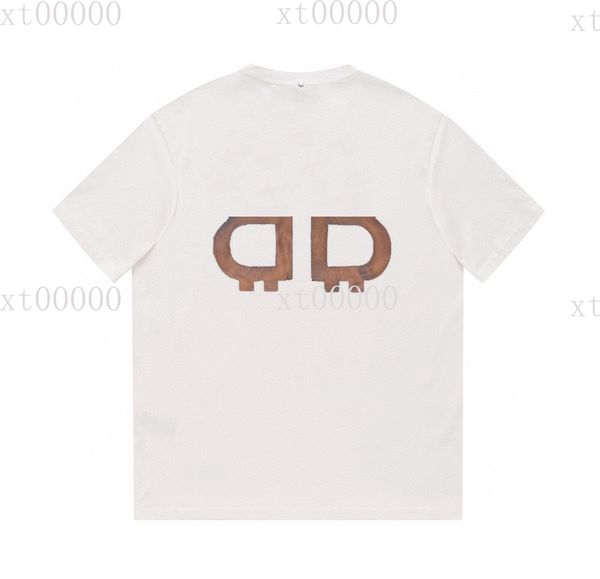 

22ss designer letter printed t shirts tee sweatshirt fashion high street short sleeves summer casual t-shirt breathable men women crew neck, Black;brown