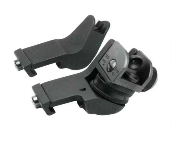 

front new and rear 45 degree offset rapid transition buis backup iron sight set tactical hunting optical collimator sightcx3676940