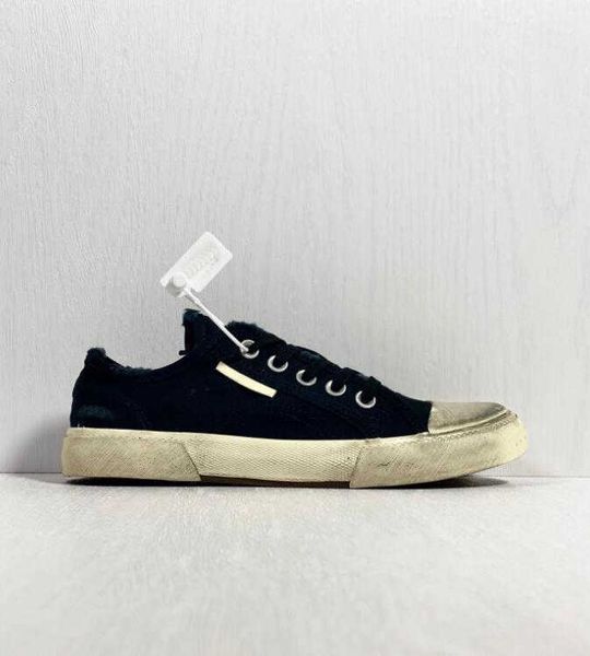 

shoes worn-out paris effect casual low-espadrilles 35-46 lace-up vamp paris, Black