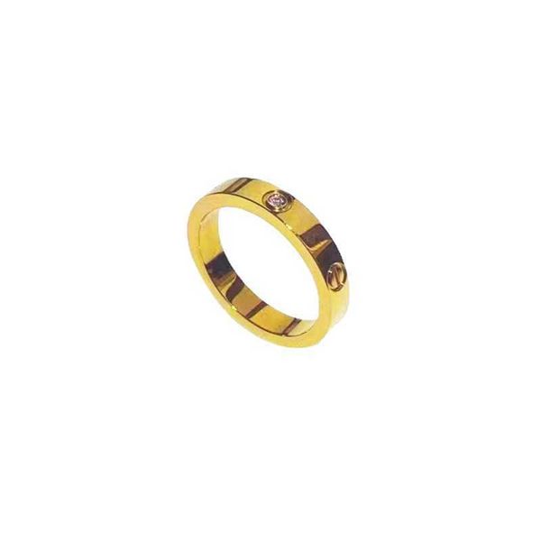 

designer new carti same style split diamond 18k gold ring au750 yellow fashion couple 4i3l, Silver