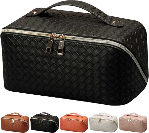 

new pu large capacity portable makeup bag for daily life and travel large capacity wash storage bag