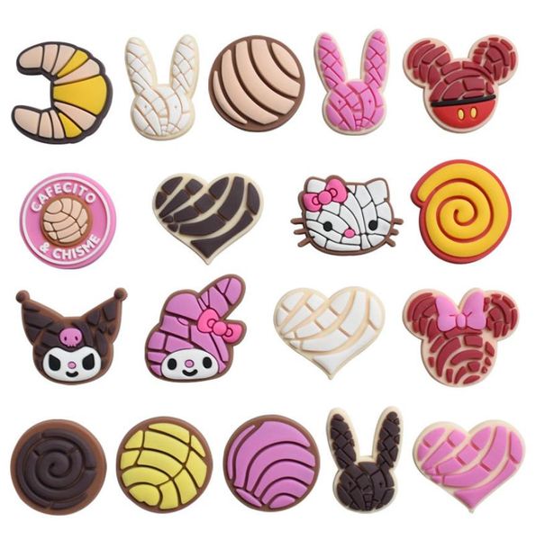 

anime charms whole cute kitty cats mouse kuromi cartoon croc charms shoe accessories pvc decoration buckle soft rubber clog ch7414751, Blue