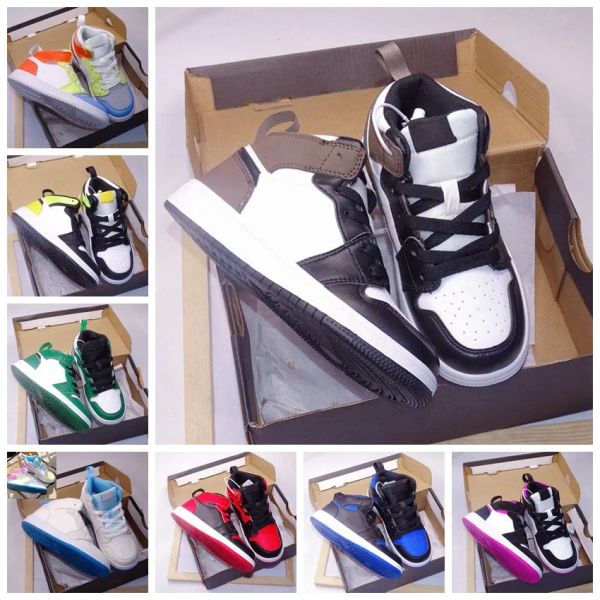 

baby little one i girls basketball shoe big infants dark mocha to my first coach homecoming hyper royal mid kids 1s toddler easter vibes, Black