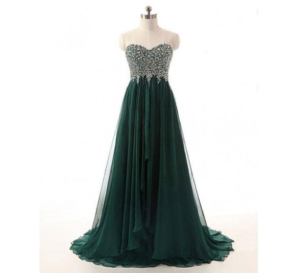 

vintage elegant dark green evening dress sweetheart sleeveless hunter green beaded custom made prom party gowns long formal we6383899, Black;red