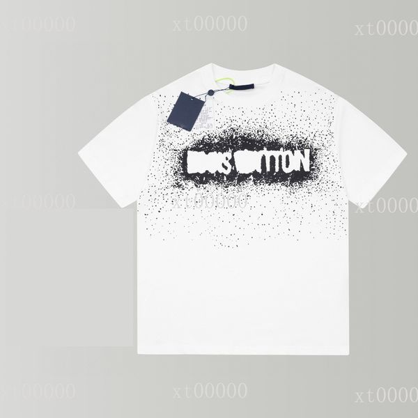 

22ss designer letter printed t shirts tee sweatshirt fashion high street short sleeves summer casual t-shirt breathable men women crew neck, Black;brown